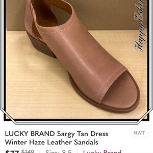 Lucky Brand Tan Leather Sandals
